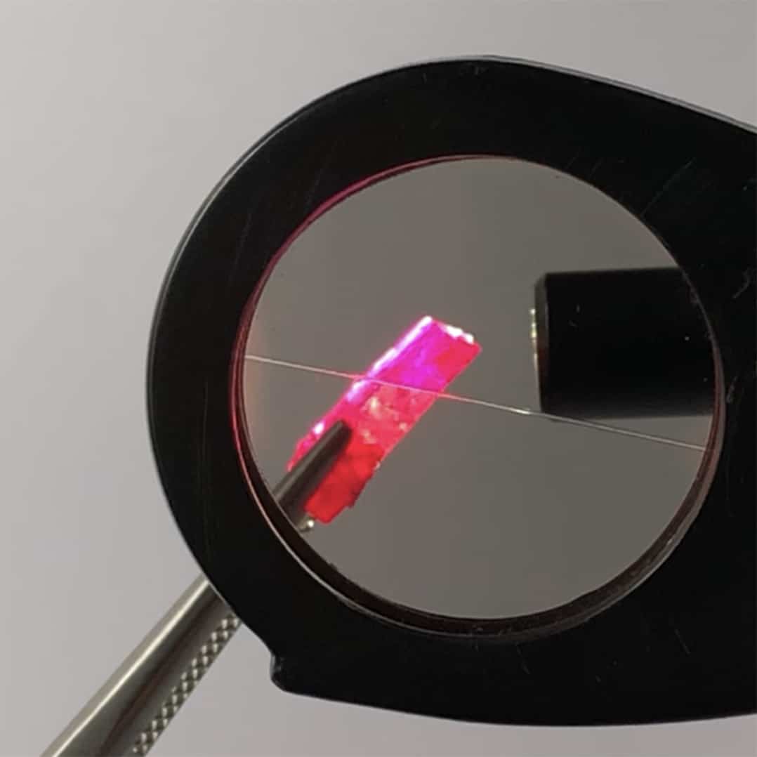 Ruby Pleochroism thru the Dichroscope