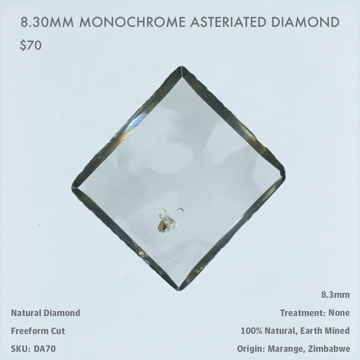 8.30mm Monochrome Asteriated Diamond