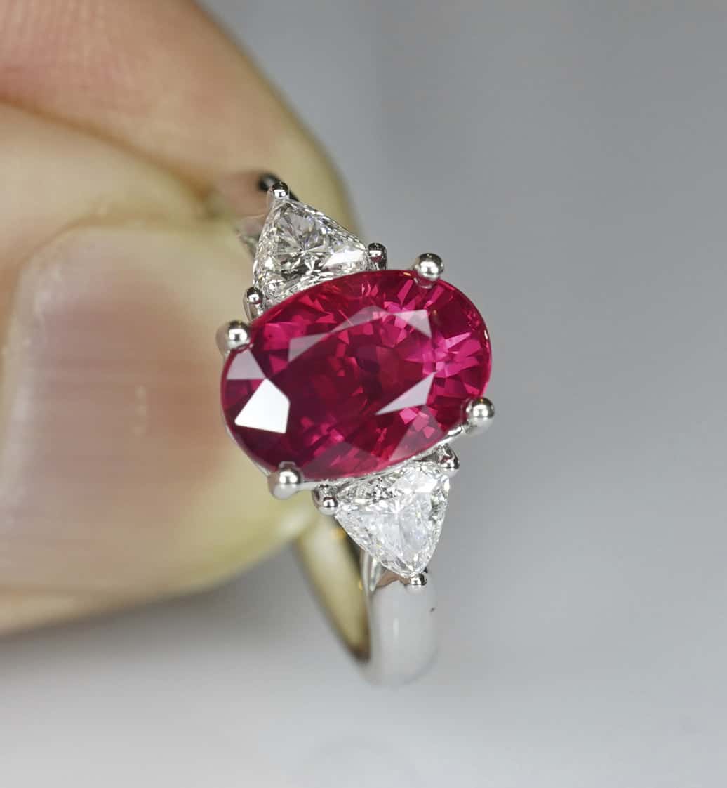 Ruby Diamond & White Gold Ring
