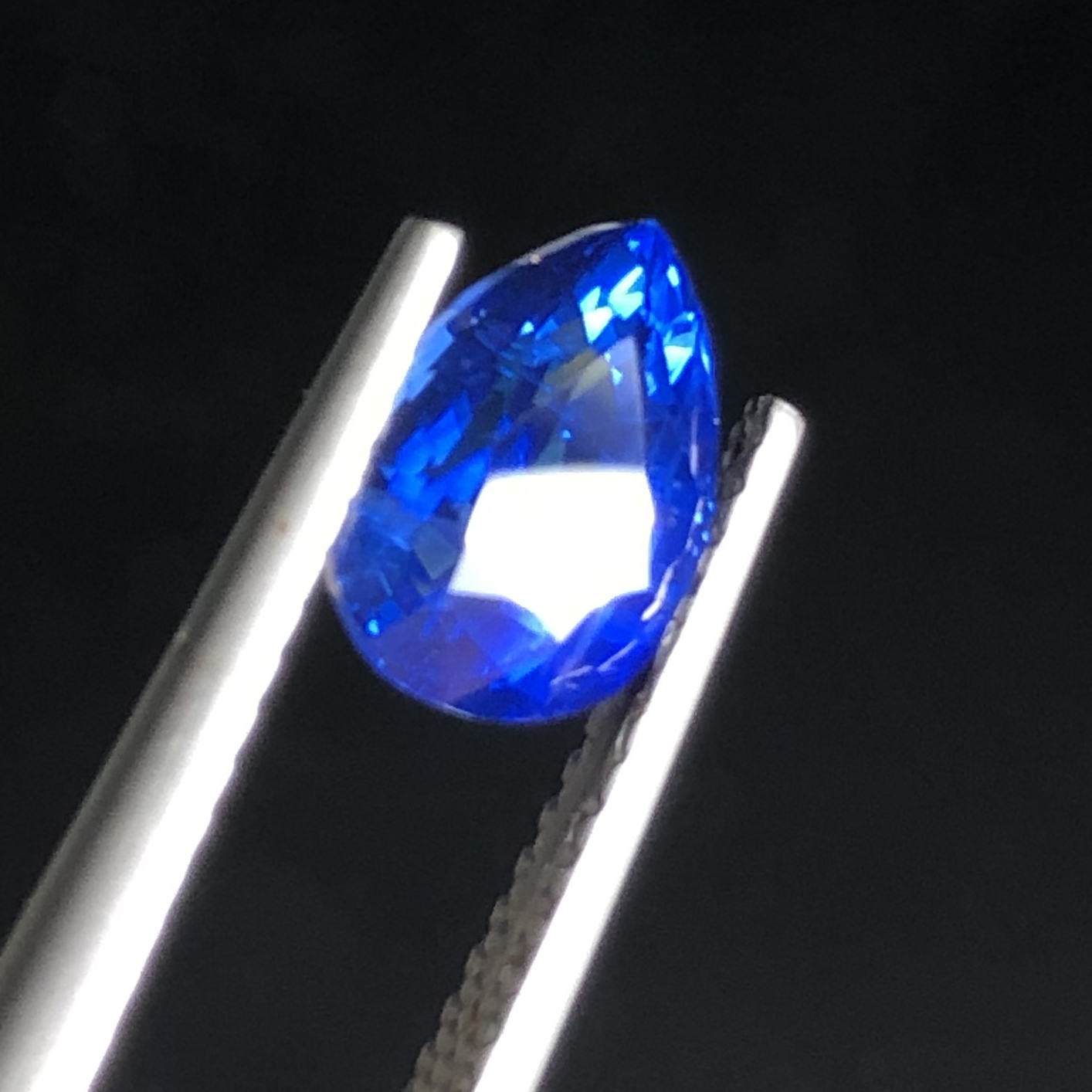 Pear Cut Blue Sapphire