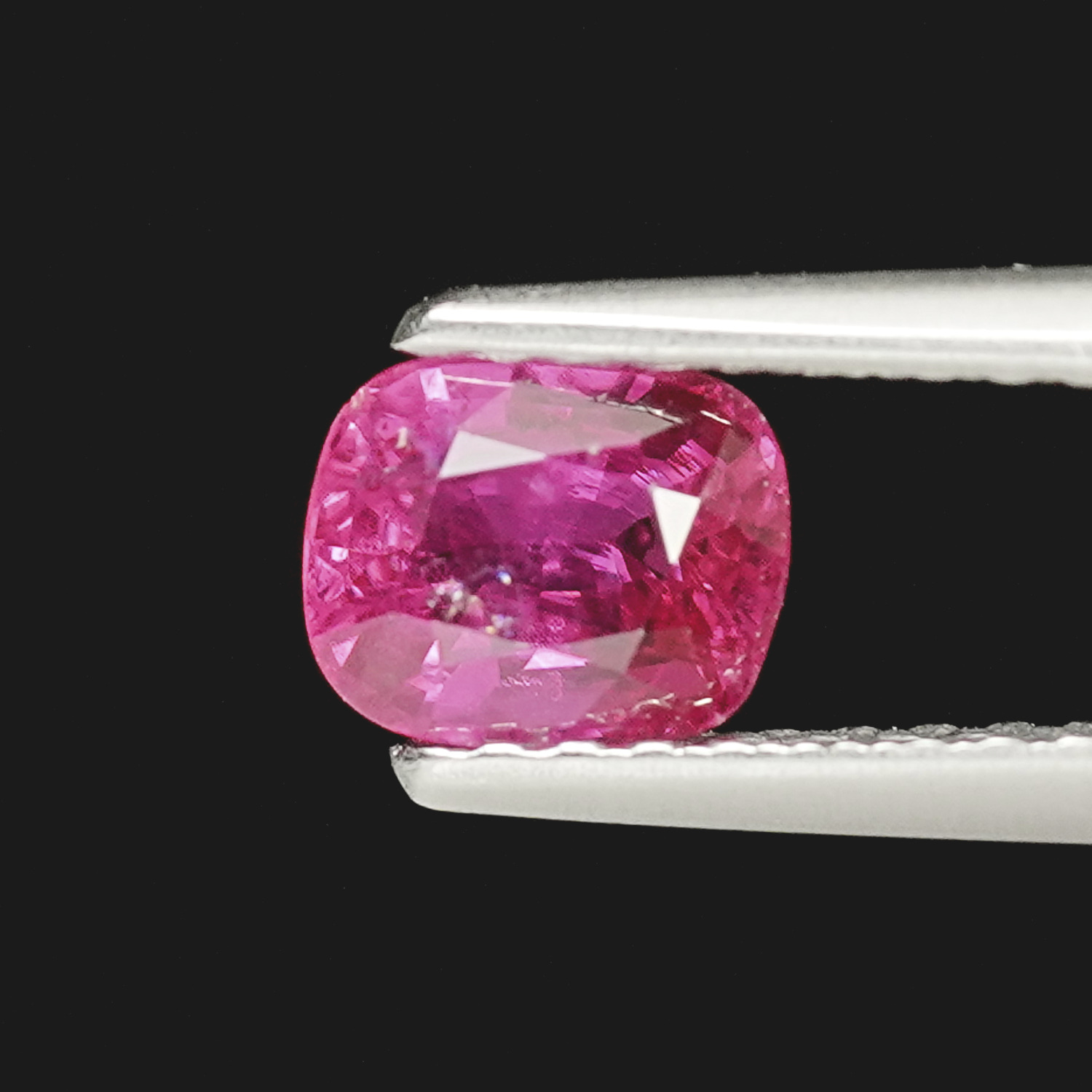 0.65 CT Red Cushion Brilliant Ruby