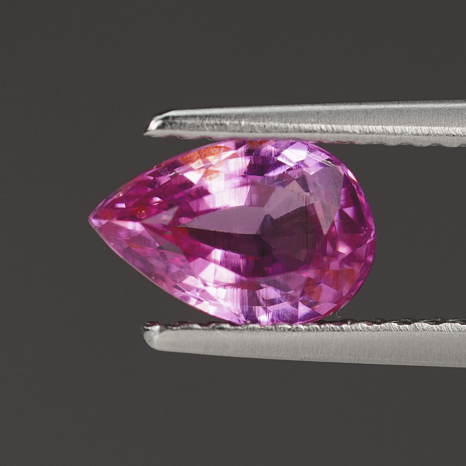 1.28CT Enchanting Pinkish Red Pear Red Spinel
