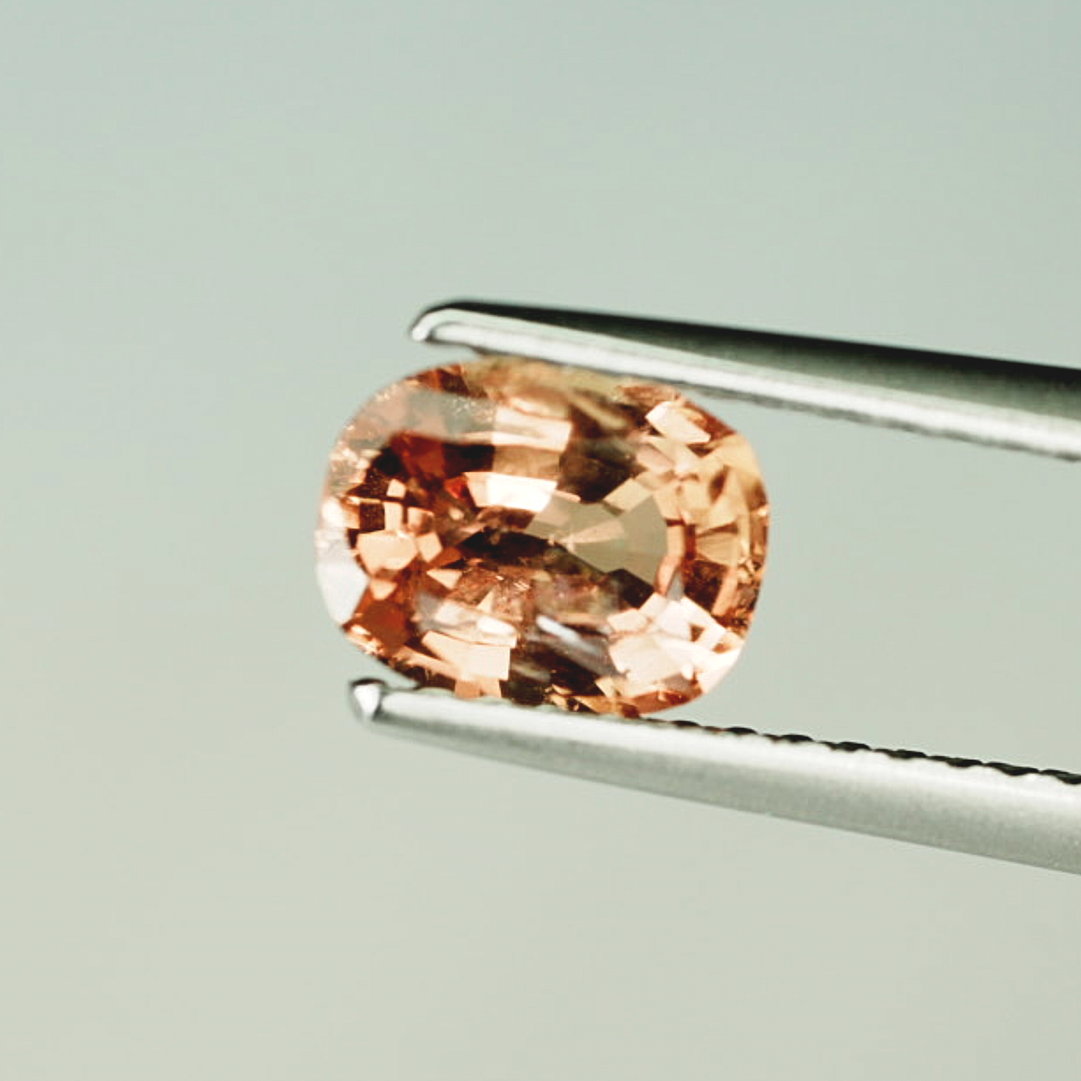 0.99ct AAA Orange Padparadscha Sapphire Cushion