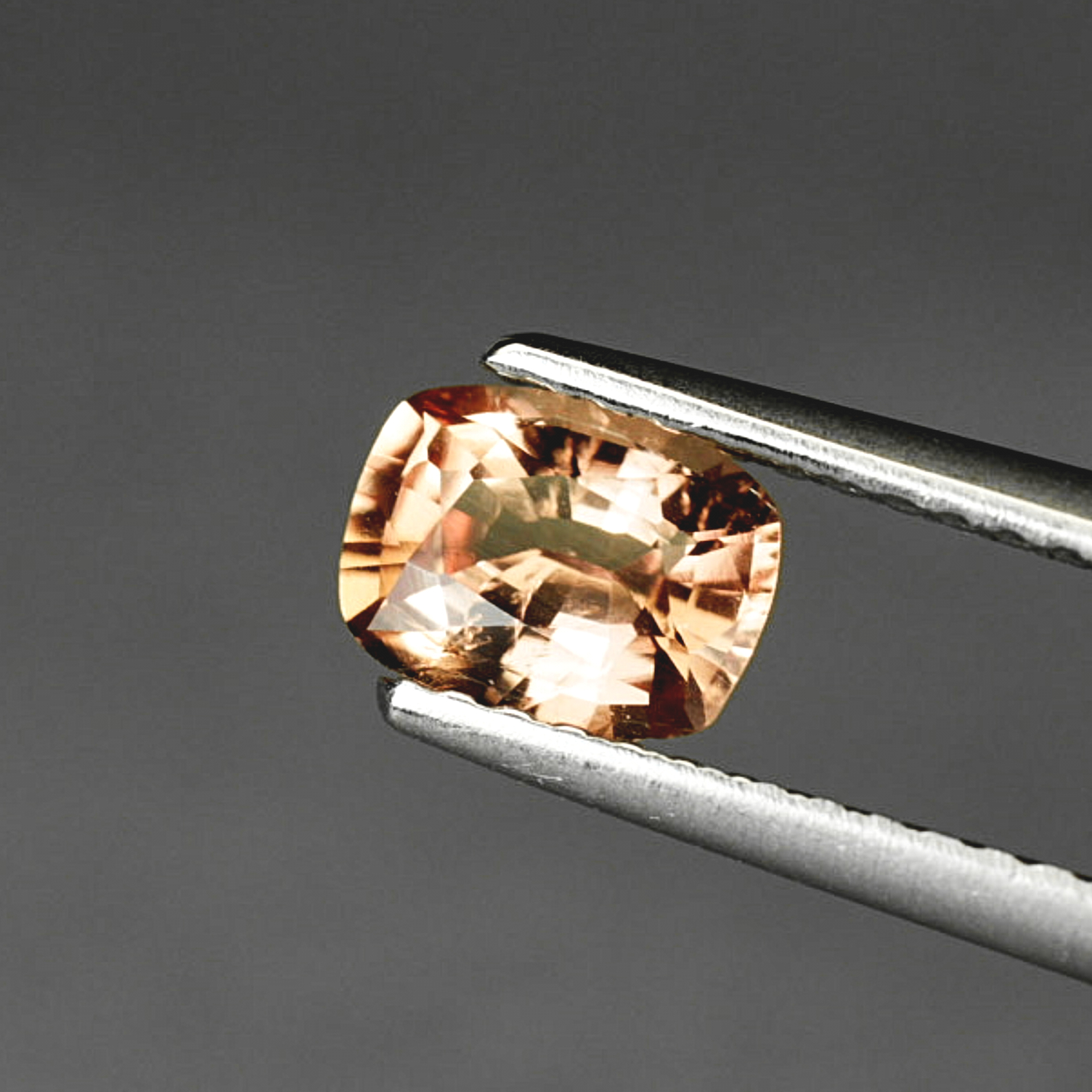 0.76ct AAA Orange Padparadscha Sapphire Cushion