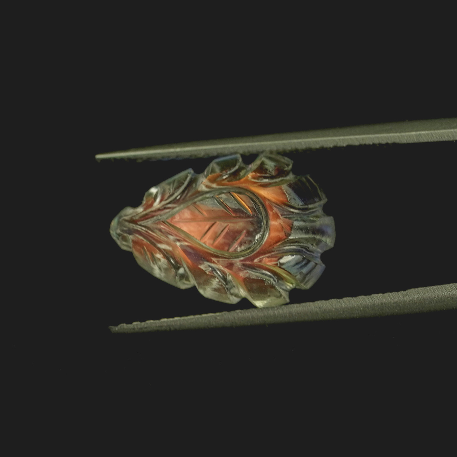 5.44CT Shimmering Pear Cabochon Rainbow Moonstone