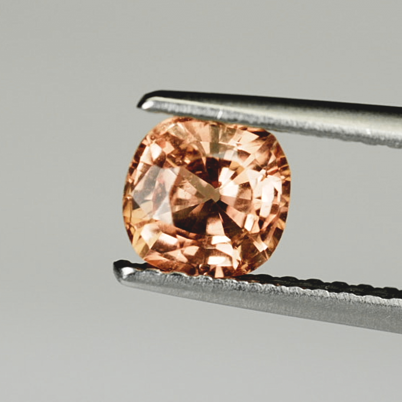 0.81ct AAA Orange Padparadscha Sapphire Cushion