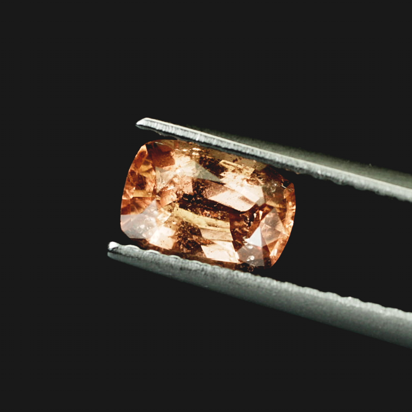 0.94ct AAA Orange Padparadscha Sapphire Cushion