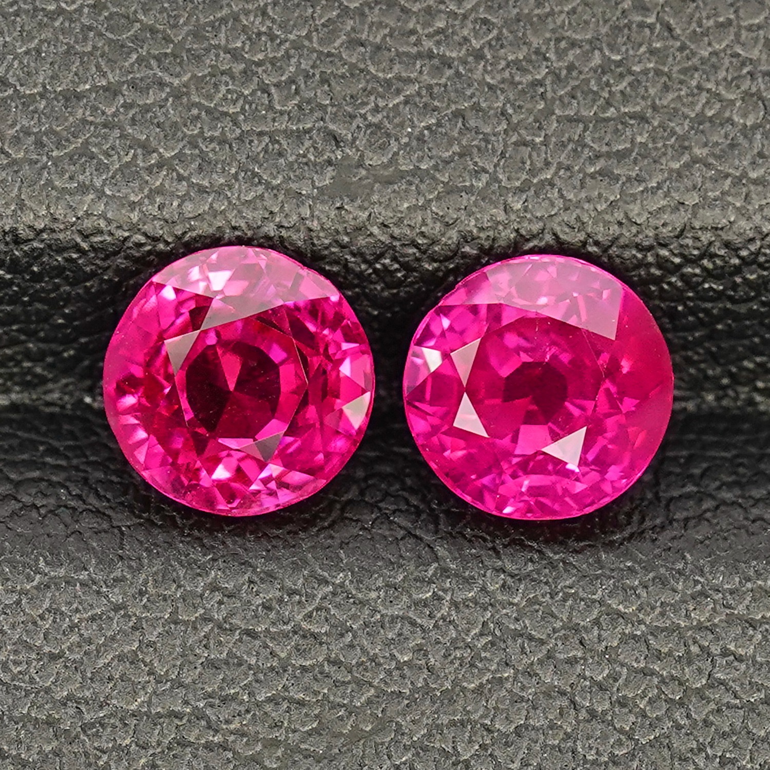 STUNNING 2.28CT PAIR OF BURMESE RUBIES