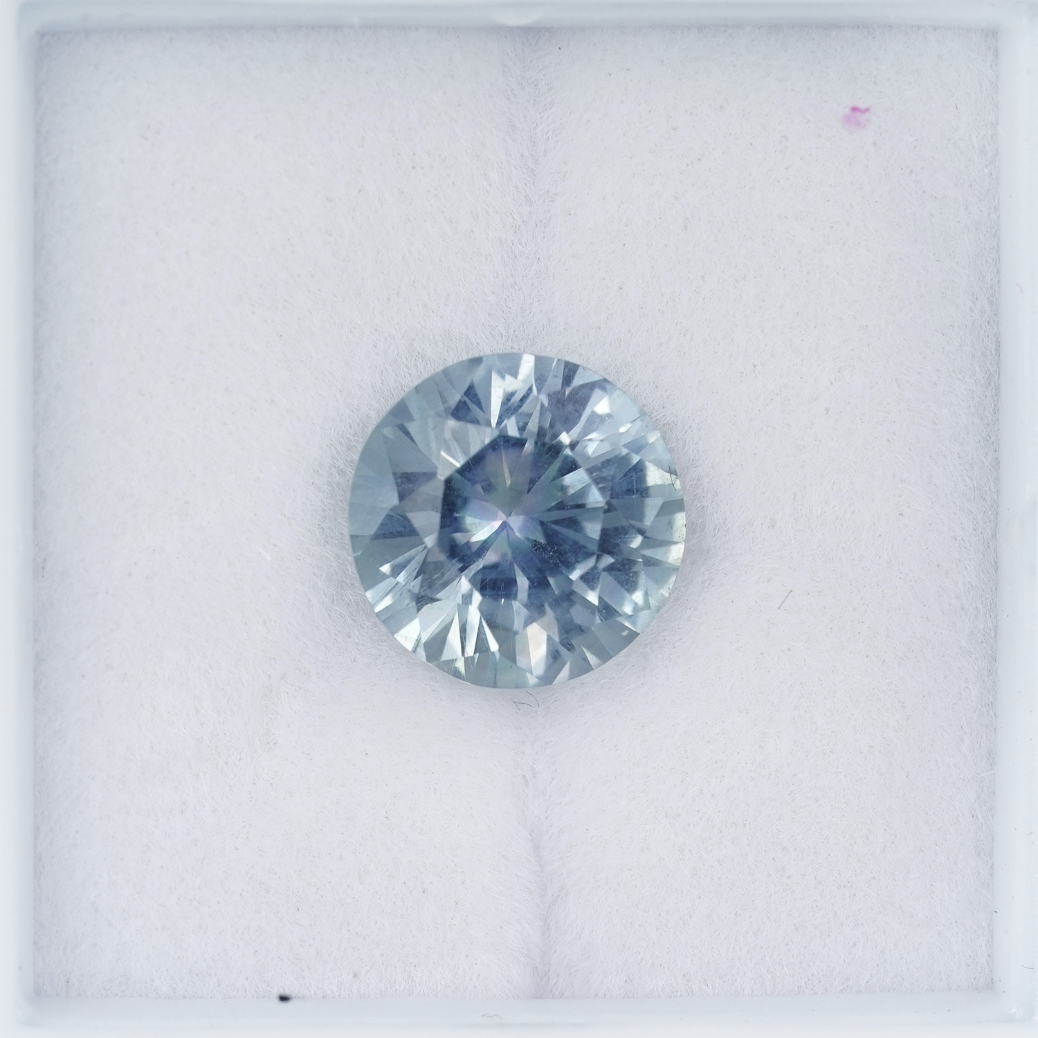 UNHEATED 2.43CT Radiant Big Sky Blue Round Cut Montana Sapphire